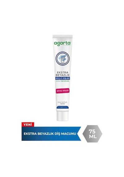 Agarta Doğal Ekstra Beyazlık Güçlü Dişler Diş Macunu 75 ML