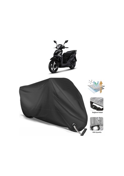 Sym Symphony St 125 Motor Branda (Bağlantı, Kilit Uyumlu)-Siyah (457275215)