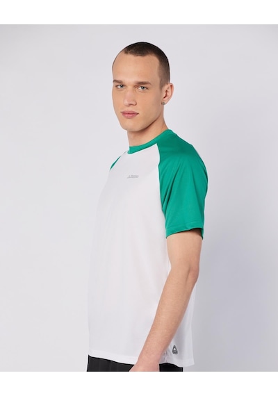 Kappa Kuby Tee Erkek Beyaz-yeşil Regular Tişört