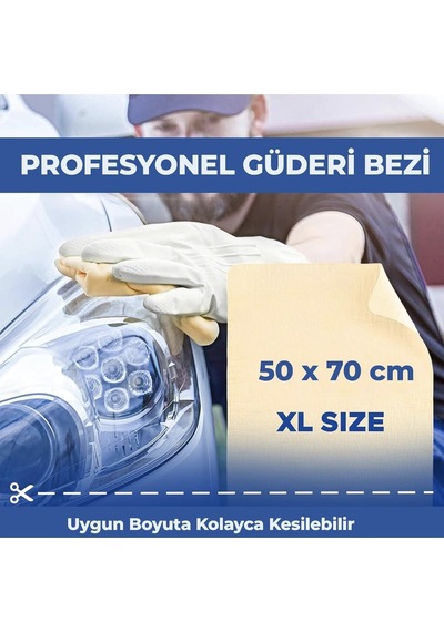 Profesyonel Kullanım Mikrofiber Güderi, Büyük Boy, 50x70 Cm