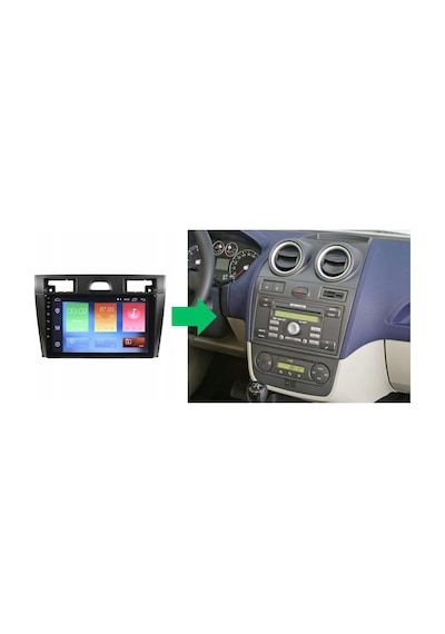 Ford Fıesta 9 "inch Android 14 Multimedya Sistemi 4-64 Navimex 2006-2008 9"