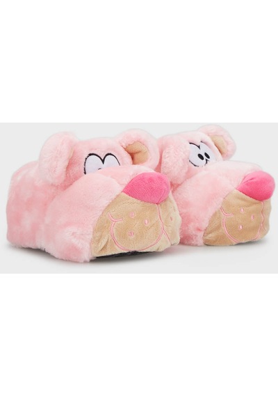 Twigy Fibert Çocuk Hayvanlı Panduf Pembe 30/35 CC0666 Pembe