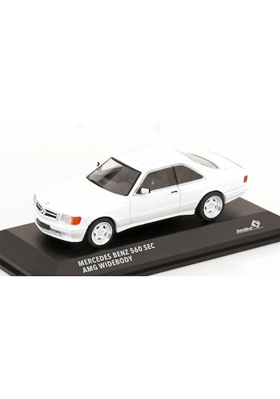 1:43 Solido 1990 Mercedes Benz Sec 560 Amg Widebody White