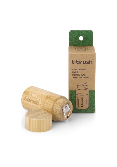 T-Brush Naneli Bambu Kutu Diş İpi 30 M
