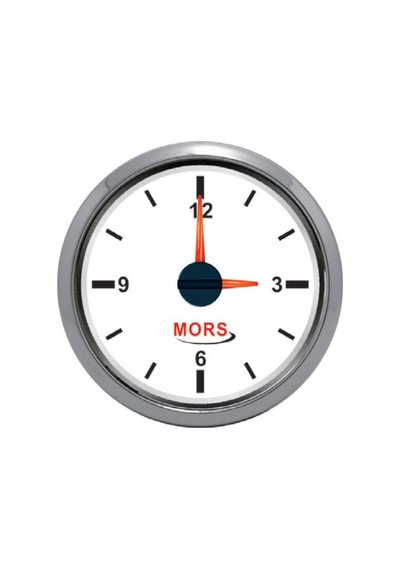 Mors Zaman Saati 12-24 Volt Beyaz
