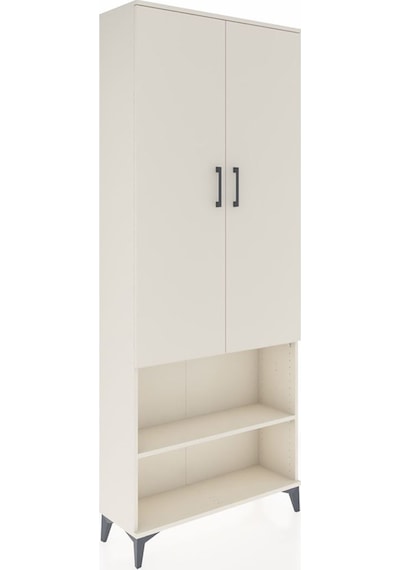 Arges Dolap 3 Raflı 2 Kapaklı Tek Askılı 88x30x221 Aytaşı-aytaşı Aytaşı
