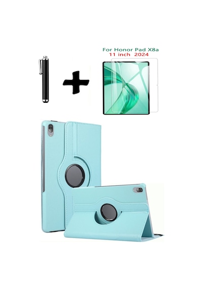 Honor Pad X8a 11 İnç 360 Dönebilen Standlı Tablet Kılıfı Ekran Koruyucu Ve Kalem Seti Kapaklı Kılıf