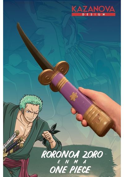 Kazanova Design Zoro Enma Katlanabilir Katana Figür 98 Cm One Piece Anime Cosplay