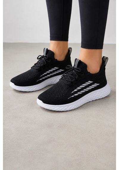 Ht Hotin Kai Unisex Günlük Spor Ayakkabı Hafif Ve Esnek Tabanlı Sneaker - Siyah