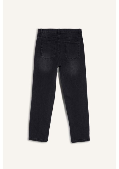 Defacto Erkek Çocuk Straight Fit Düz Paça Jean Pantolon G6202a825cwnm40 Siyah-nm40