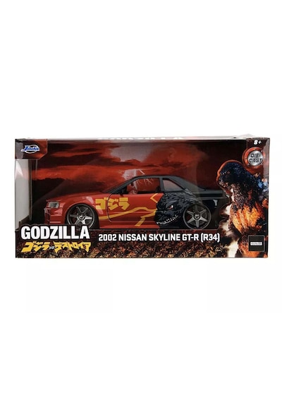 1:24 Jada 2022 Nissan Skyline Gt-r R34 - Godzilla