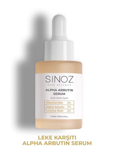 Sinoz Koyu Leke Karşıtı Arbutin Cilt Serumu (Niacinamide 5% + Alpha Arbutin 2%) 30 ML