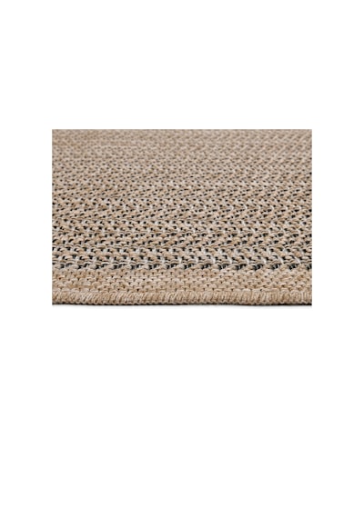 Avanos Modern Sisal Jüt Toz Vermez Balkon Bahçe Mutfak Dokuma Halı Kilim Siyah