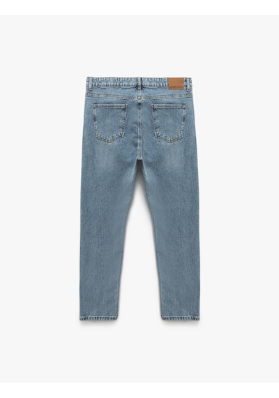 Koton Normal Bel Pamuklu Tapered Fit Jean Pantolon - Joe Jean Açık İndigo 5sam40111nd Açık İndigo Koton Normal Bel Pamuklu Tapered Fit Jean Pantolon - Joe Jean Açık İndigo 5sam40111nd Açık İndigo