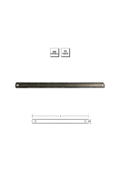 Mte Makina Takım 300x13x0.8 Mm Ws - Kromlu Metaller İçin El Testere Laması - B00650301138