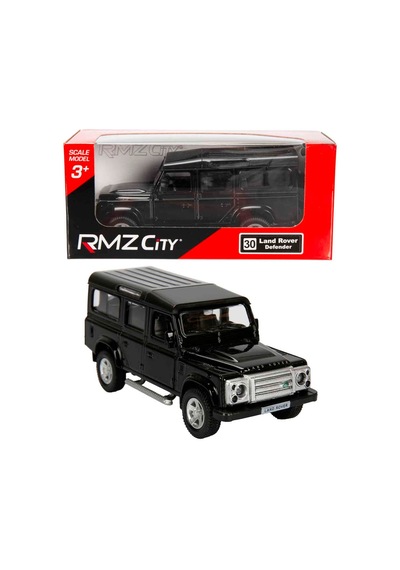 1:32 Rmz City Jeep Serisi Die Cast Çek Bırak Model Araba - Siyah Land Rover Defender