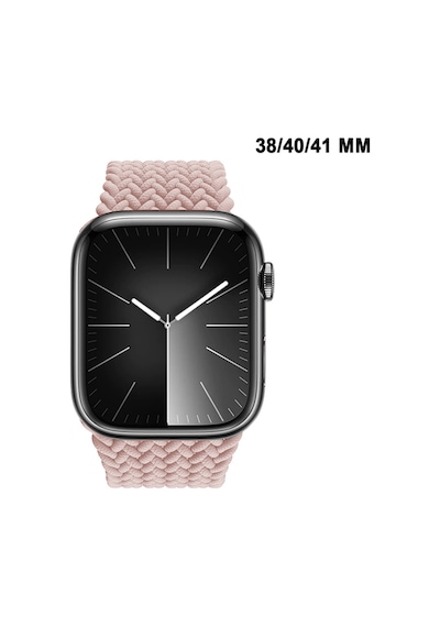 Apple Watch Uyumlu Watch 3 4 5 6 7 8 9 Seseri 38 40 41mm Solo Loop Kordon Kayış Silikon M Beden Mt86