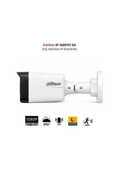 Ipc-hdw1230tc1-sa 2mp 2.8mm Sabit Lens Bullet Kamera Sesli