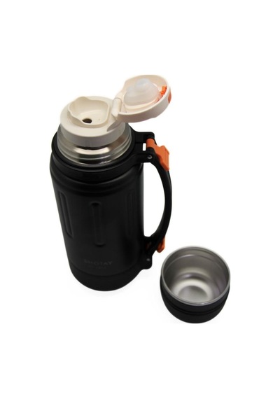 Shotay Durable Çelik Termos Matara 1500ml Siyah