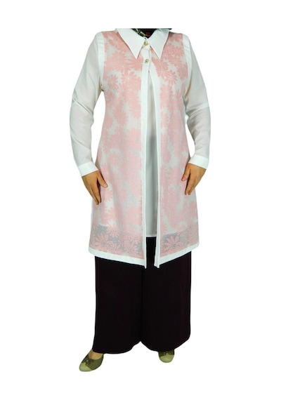 Kadın Krep Güpür Ikili Tunik Msk-0262