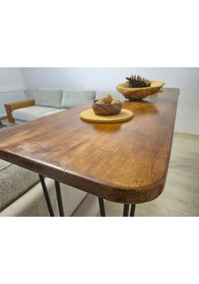 %100 Masif Bar Masası Mutfak Adası, Kahve Köşesi, Yemek Masası, Oturma Odası Bistro Çok Renkli