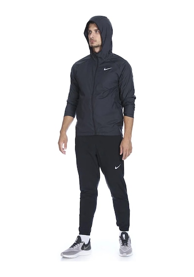 Nike Essential Erkek Siyah Kapüşonlu Yağmurluk Bv4870-010 Siyah