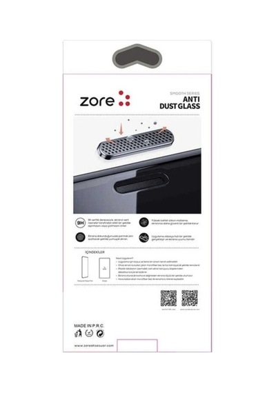 Apple Uyumlu iPhone 14 Pro Ahize Toz Önleyici Zore Anti-dust Temperli Ekran Koruyucu