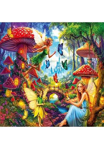 31502 Faıry Tale Mushrooms 100 Parça Puzzle