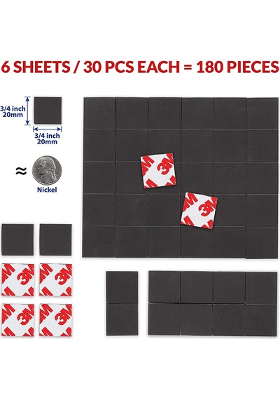 30 Adet Yapışkanlı Mıknatıs Magnet, Güçlü Süsleme Mıknatısı N11.17196