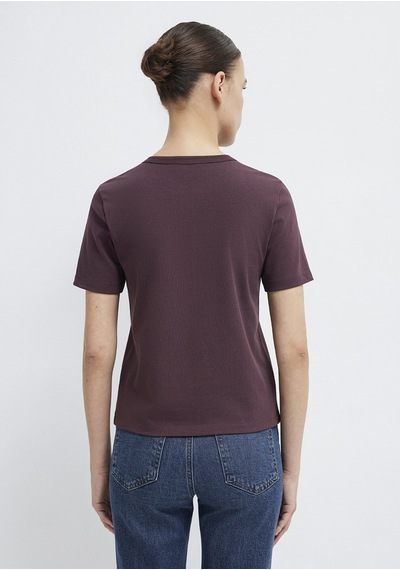 Mavi - Bordo Basic Tişört 1614067-70223 Bordo