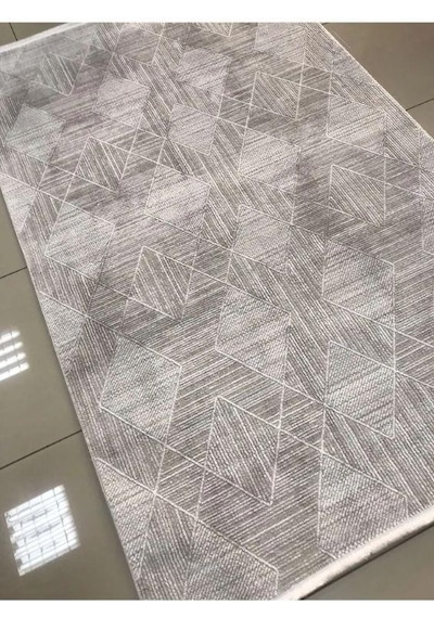 Merinos Halı Diyez Serisi 64249 095 Akrilik Yün Halı Salon Oturma Odası Halısı Gri