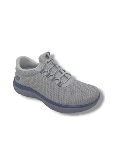 Zerhan 4344 Unisex Gri Çorap Model File Hafif Taban Loafer Spor Ayakkabı Gri