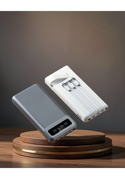 20.000 Mah 4 Çıkışlı Led Göstergeli Hızlı Şarj Powerbank Ucz20000powerbank-4 Çok Renkli