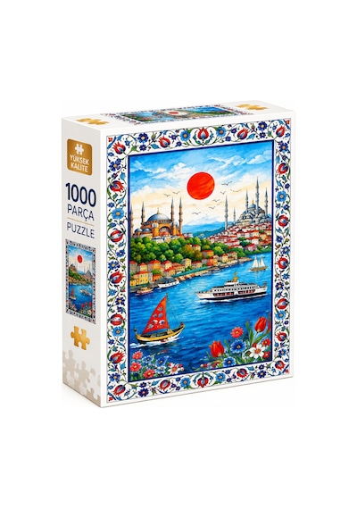 1000 Parça İstanbul Boğazı Puzzle 48 X 68 Cm Yüksek Baskı Kaliteli Eğlenceli Puzzle