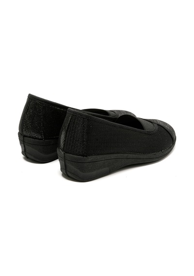 Sandalet Kadın 7337 Green Life Stretch Women's Footwear Black Siyah