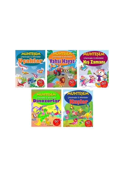 Muhteşem Çıkartmalar ve Aktiviteler Serisi 5 Kitap N11.4044