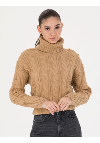 Pierre Cardin Kadın Bej Triko Kazak 50276220-vr011 Bej