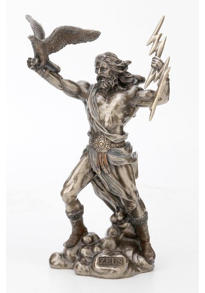 Veronese Koleksiyon Mitolojik Zeus Figürü 13x21cm