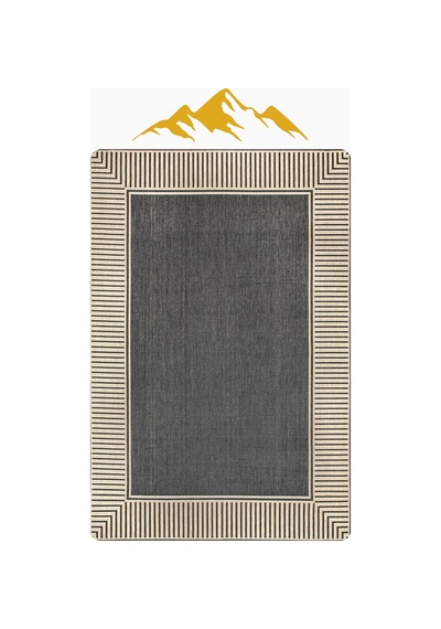 Modern Desenli Dijital Baskı Kaymaz Taban Halı H0956 Renkli