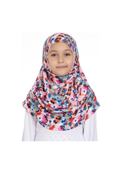Hürrem Bone Bebe Mavisi Pratik Hazır Geçmeli Genç Tesettür Bone Jakar Desenli Pileli Kendinden Boneli 2407 11 Bebe Mavisi