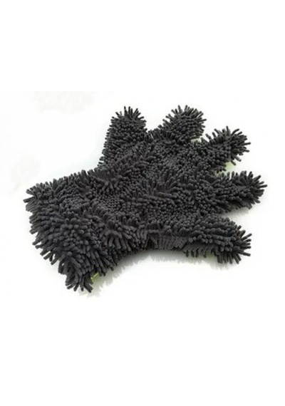 Ergonomik Beş Parmak Tasarımlı İç Ve Dış Temizlik Için Çift Yüz Mikrofiber + Carbon Araç Yıkama Eldiveni