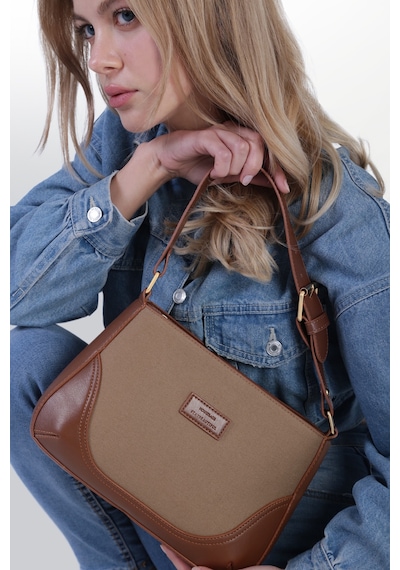 Housebags Kahverengi Ayarlanabilir Omuz Askılı Vintage Bag Taba