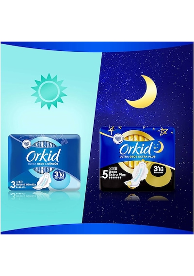 Orkid Ultra Extra Hijyenik Ped Gece & Gündüz 9 x 6'lı
