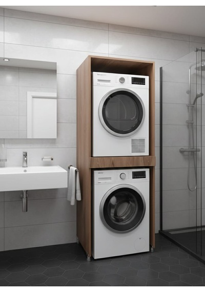Çamaşır Ve Kurutma Makinesi Dolabı 1. Sınıf Mdf Renk Ceviz Ceviz Çamaşır Ve Kurutma Makinesi Dolabı 1. Sınıf Mdf Renk Ceviz Ceviz