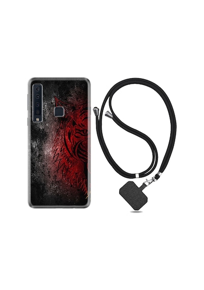 Samsung Uyumlu Galaxy A9 2018 Kılıf Ipli Askılı Color Wolf 1704