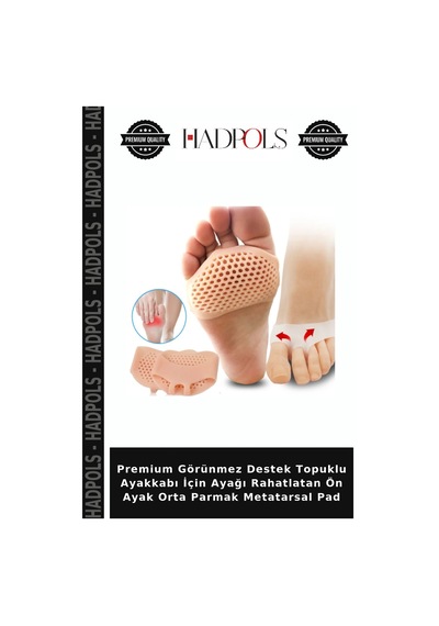 Premium Görünmez Destek Topuklu Ayakkabı İçin Ayağı Rahatlatan Ön Ayak Orta Parmak Metatarsal Pad