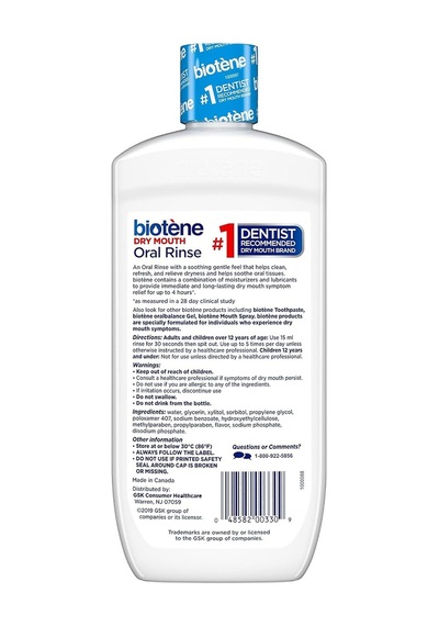 Biotene Dry Mouth Ağız Bakım Suyu Fresh Mint 473 ML