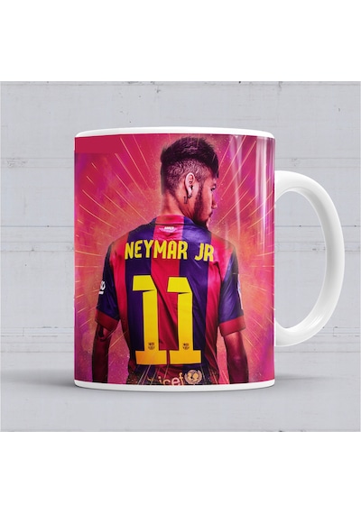 Barcelona Neymar Jr Kupa Bardak Porselen Karışık