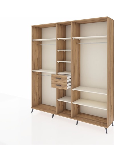 Hyperion Dolap 10 Raflı 2 Çekmeceli 3 Askılı 220x44x243 Çam-aytaşı/çam Çok Renkli Hyperion Dolap 10 Raflı 2 Çekmeceli 3 Askılı 220x44x243 Çam-aytaşı/çam Çok Renkli