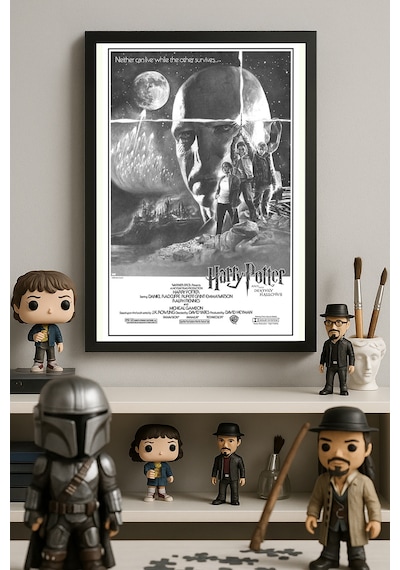 Harry Potter Siyah Ahşap Çerçeveli Poster, Film Duvar Tablosu